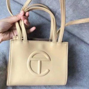 Telfar Small Milk Tea Color Shopping Bag